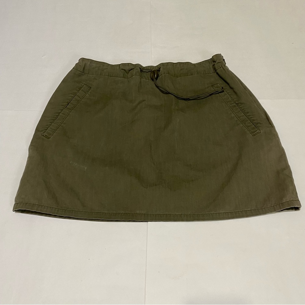 ⭐️Express Green Mini A-Line Cargo Skirt